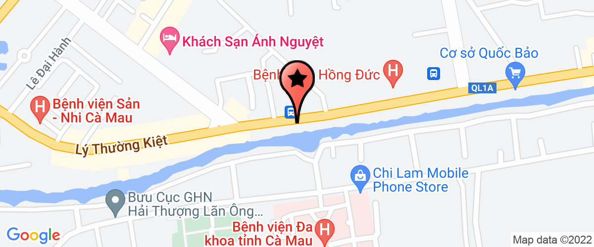 Bản đồ đến địa chỉ Công Ty TNHH Một Thành Viên Thương Mại & Dịch Vụ Viễn Thông Hùng Cường Cà Mau