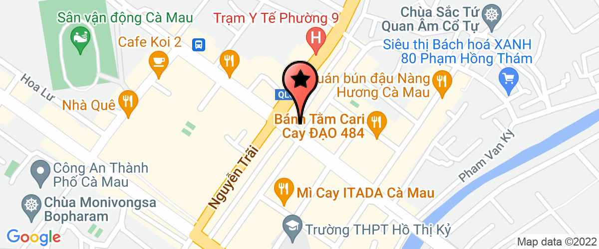 Bản đồ đến địa chỉ Công Ty TNHH Một Thành Viên Tùng Sơn Thạch Hoa Viên Cà Mau