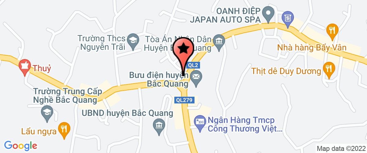 Bản đồ đến địa chỉ Văn Phòng Hội đồng nhân dân và uỷ ban nhân dân huyện Bắc Quang