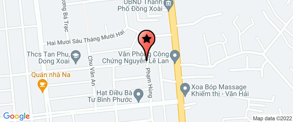 Bản đồ đến địa chỉ Công Ty TNHH Một Thành Viên Thương Mại Dịch Vụ Phúc Minh