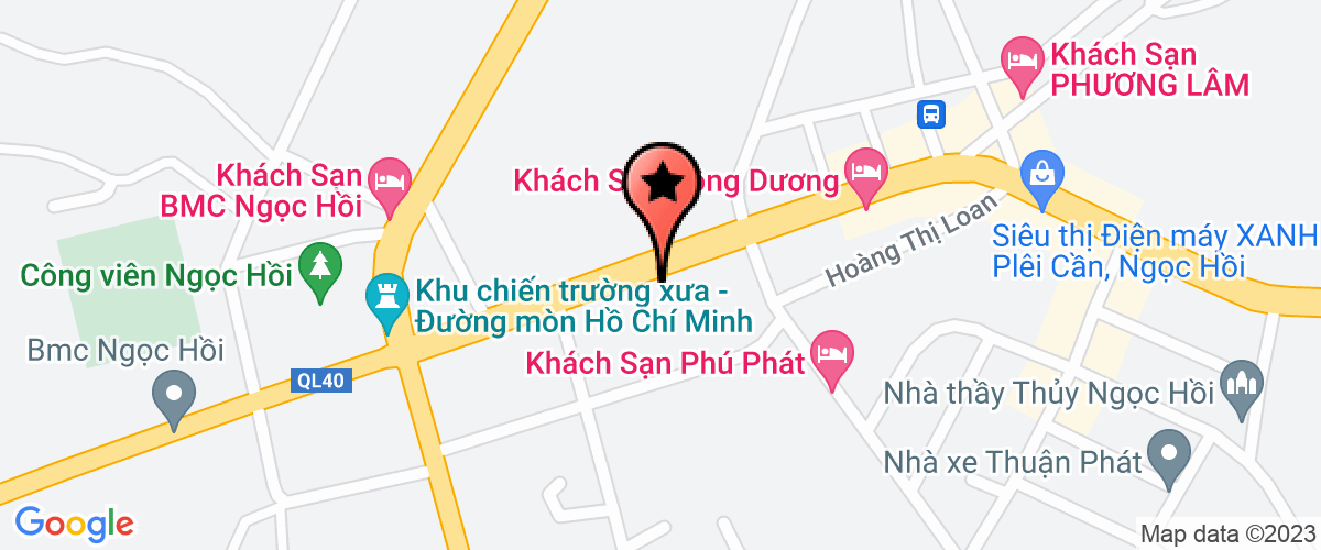 Bản đồ đến địa chỉ Công Ty Trách Nhiệm Hữu Hạn Hương Sơn Kon Tum