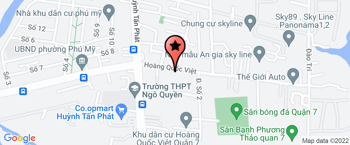 Bản đồ đến địa chỉ Công Ty TNHH Khách Sạn Mỹ Điền