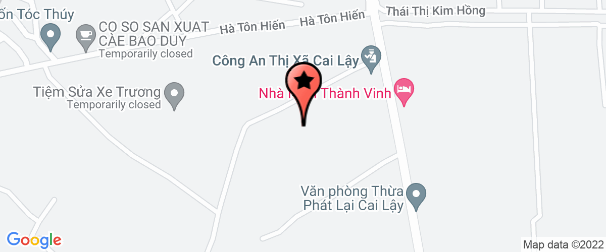 Bản đồ đến địa chỉ Công an thị xã Cai Lậy