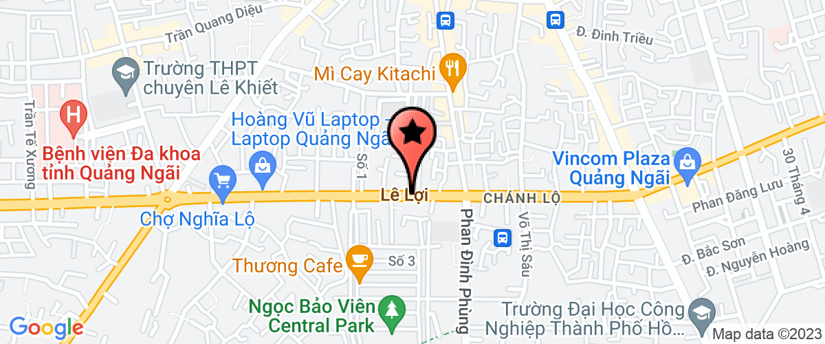 Bản đồ đến địa chỉ Chi Nhánh Công Ty Cổ Phần Kim Khí Miền Trung - Tại Quảng Ngãi