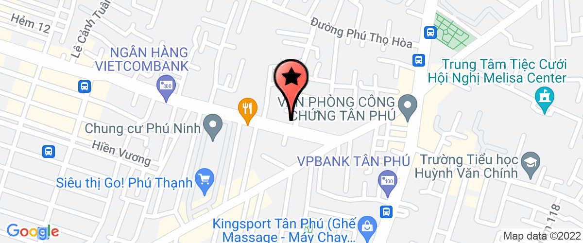 Bản đồ đến địa chỉ Công Ty TNHH Xông Hơi - Xoa Bóp Thiên Phú