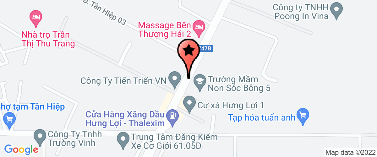 Bản đồ đến địa chỉ Chi Nhánh Công Ty TNHH Xăng Dầu Phú Lợi - Trạm Xăng Dầu Hưng Lợi.