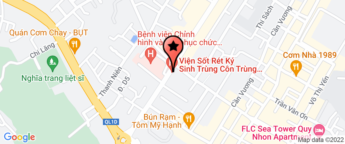 Bản đồ đến địa chỉ Viện Sốt Rét - KST - CT Quy Nhơn
