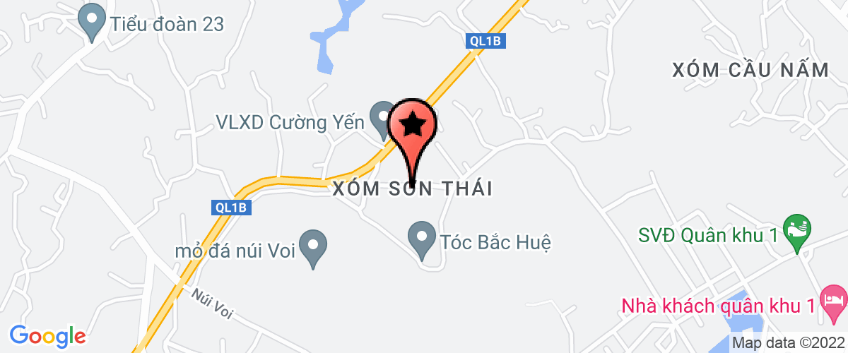 Bản đồ đến địa chỉ Công Ty TNHH Duy Tân Thái Nguyên