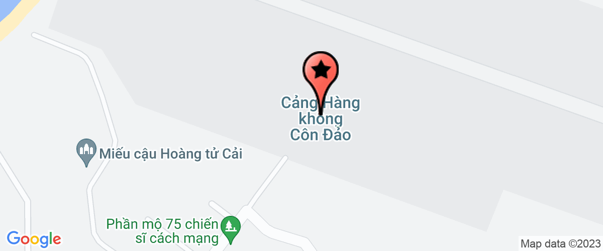 Bản đồ đến địa chỉ Cảng Hàng Không Côn Đảo- Tổng Công Ty Cảng Hàng Không Việt Nam