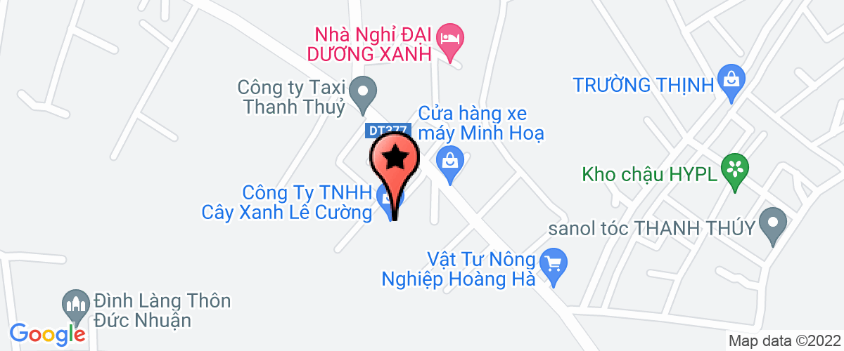 Bản đồ đến địa chỉ Công Ty TNHH Đầu Tư Thương Mại Sản Xuất Vân Hà