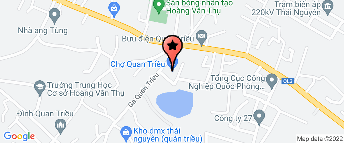 Bản đồ đến địa chỉ Trường mầm non CTy giấy Hoàng Văn Thụ