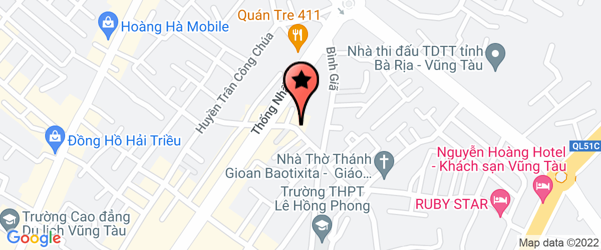 Bản đồ đến địa chỉ Công Ty TNHH Một Thành Viên Đóng Tàu Phà Rừng - Chi Nhánh Vũng Tàu