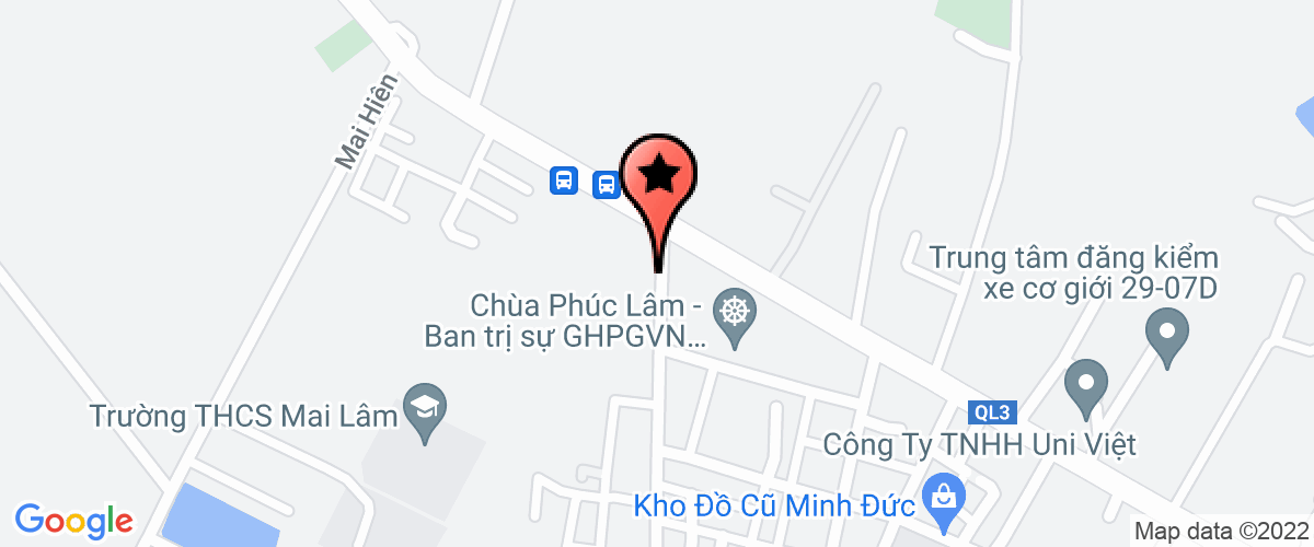 Bản đồ đến địa chỉ Công Ty TNHH Mai Động - Mai Lâm
