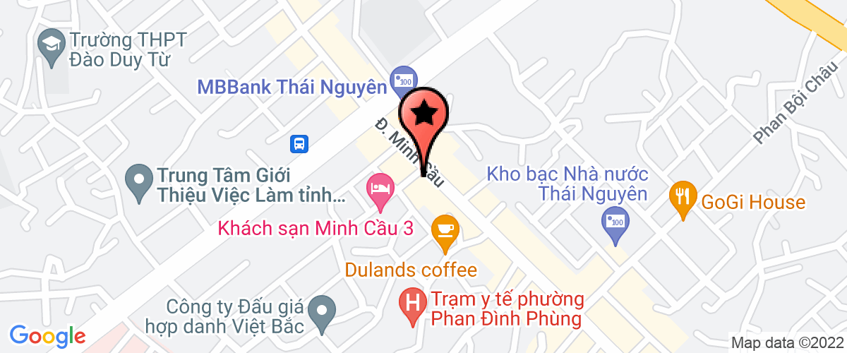 Bản đồ đến địa chỉ Công Ty TNHH Công Nghệ Xử Lý Môi Trường Thái Nguyên