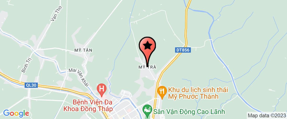 Bản đồ đến địa chỉ Chi nhánh Công Ty Cổ Phần Đầu Tư PTN và KCN Đồng Tháp - Xí nghiệp tư vấn Thiết Kế HIDICO
