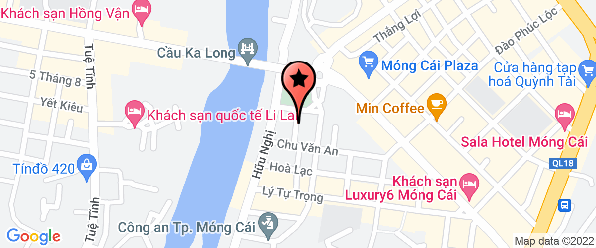 Bản đồ đến địa chỉ Phòng Tài nguyên Môi trường - Thị xã Móng Cái